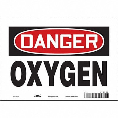 Safety Sign 7 inx10 in Vinyl