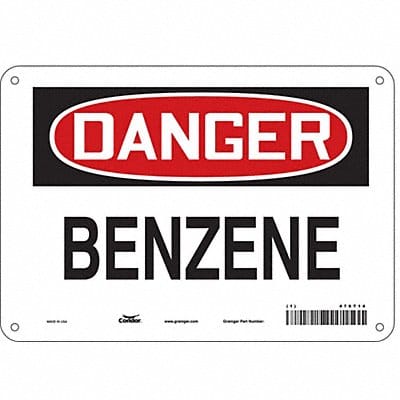 Safety Sign 7 in x 10 in Aluminum