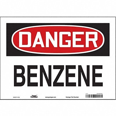 Safety Sign 10 in x 14 in Vinyl