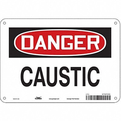 Safety Sign 7 inx10 in Polyethylene