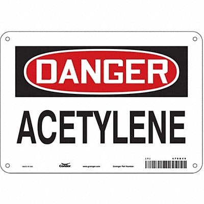 Safety Sign 7 in x 10 in Aluminum