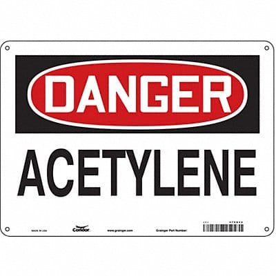 Safety Sign 10 inx14 in Aluminum