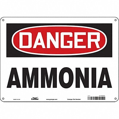 Safety Sign 10 inx14 in Aluminum