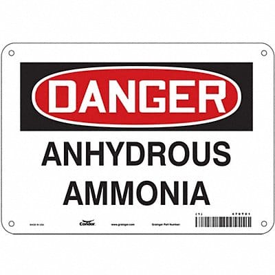 Safety Sign 7 in x 10 in Aluminum