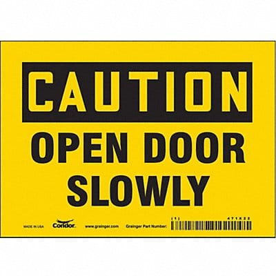 J6963 Safety Sign 5 in x 7 in Vinyl