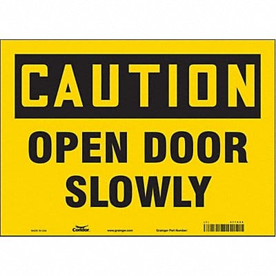 J6963 Safety Sign 10 in x 14 in Vinyl