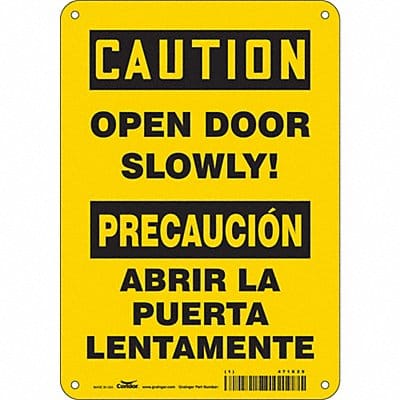 Safety Sign 10 in x 7 in Aluminum