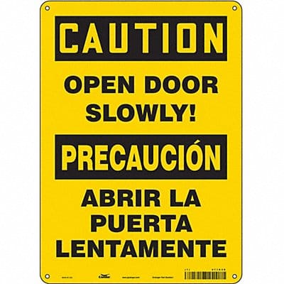 Safety Sign 14 in x 10 in Polyethylene