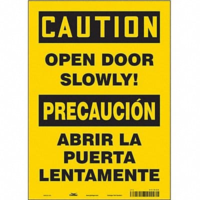 Safety Sign 14 in x 10 in Vinyl