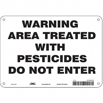 Safety Sign 7 in x 10 in Vinyl