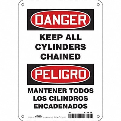 Safety Sign 10 inx7 in Aluminum