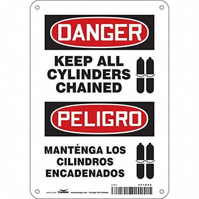 Safety Sign 10 inx7 in Aluminum