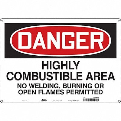 Safety Sign 14 inx20 in Polyethylene