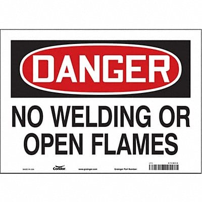 Safety Sign 10 inx14 in Vinyl