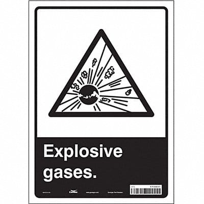 Safety Sign 14 in x 10 in Vinyl