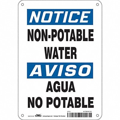 Safety Sign 10 inx7 in Aluminum