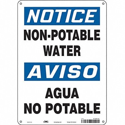 Safety Sign 14 in x 10 in Polyethylene