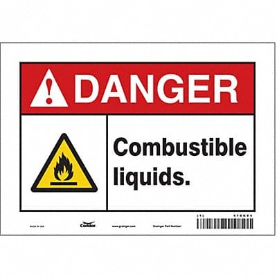 Safety Sign 7 in x 10 in Vinyl