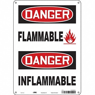 Safety Sign 14 in x 10 in Aluminum