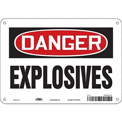 Safety Sign 7 inx10 in Polyethylene