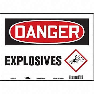 Safety Sign 10 inx14 in Vinyl