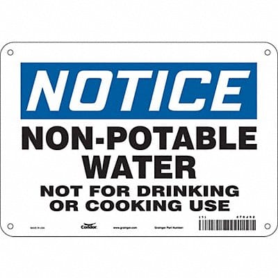 Safety Sign 7 in x 10 in Polyethylene