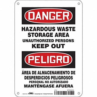 Safety Sign 10 inx7 in Aluminum