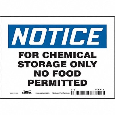 Safety Sign 5 inx7 in Vinyl