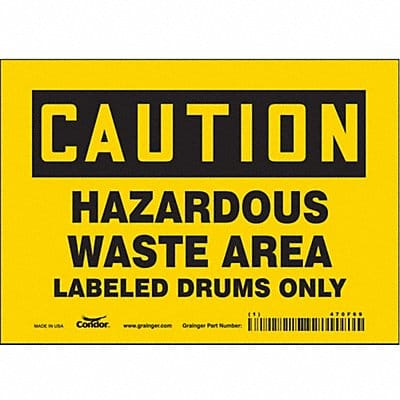 Safety Sign 5 inx7 in Vinyl