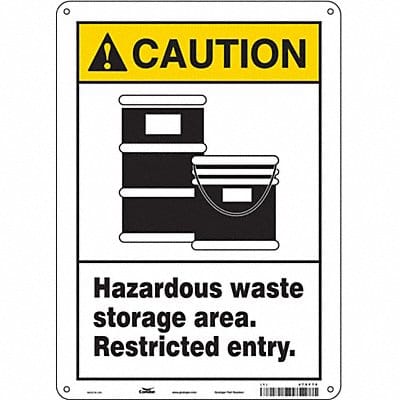 Safety Sign 14 inx10 in Polyethylene