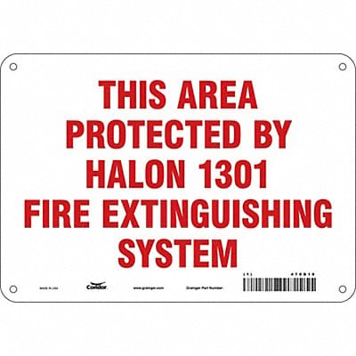 Safety Sign 7 in x 10 in Aluminum