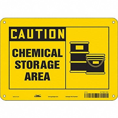 Safety Sign 7 in x 10 in Aluminum