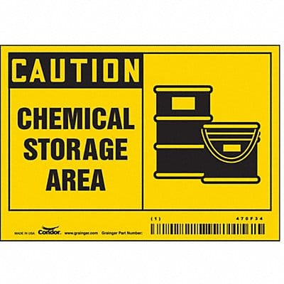 Safety Sign 3 1/2 inx5 in Vinyl