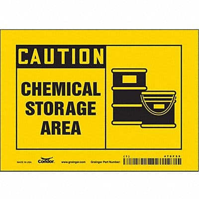 Safety Sign 5 inx7 in Vinyl