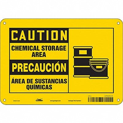 Safety Sign 7 inx10 in Polyethylene