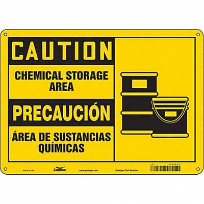 Safety Sign 10 inx14 in Polyethylene