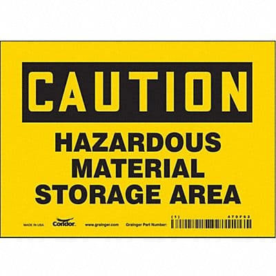 Safety Sign 5 in x 7 in Vinyl