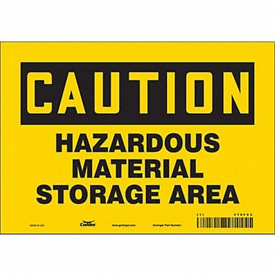 Safety Sign 7 in x 10 in Vinyl