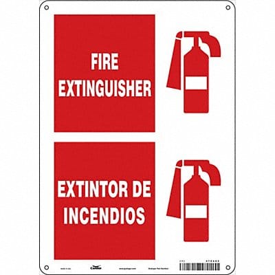 J9624 Safety Sign 14 in x 10 in Aluminum