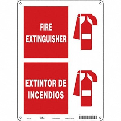 J9624 Safety Sign 14 in x 10 in Glow Vinyl