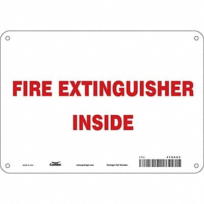 Safety Sign 7 in x 10 in Aluminum