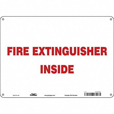 Safety Sign 10 in x 14 in Polyethylene