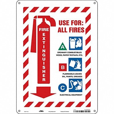 Safety Sign 14 in x 10 in Aluminum