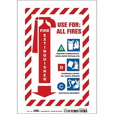 Safety Sign 10 in x 7 in Vinyl