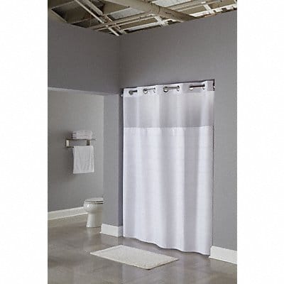 Shower Curtain 77 in L 71 in W White