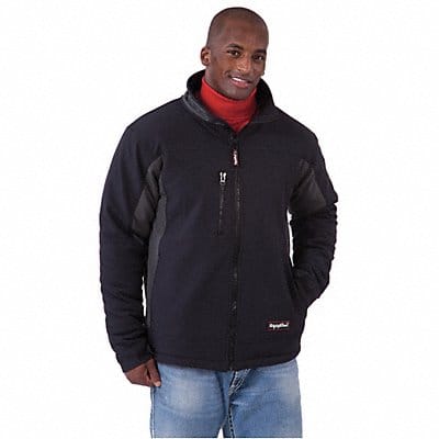 H4970 Jacket Insulated Mens Blk/Gray M