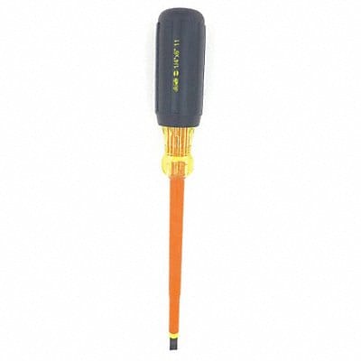 Insulatd Screwdriver Slotted 1/4x6 Rnd