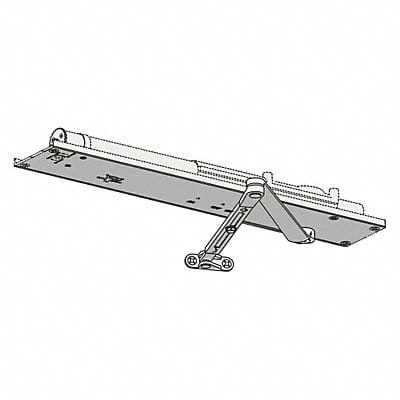 Concealed Closer Alum 1-5/8 in W LH