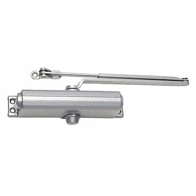 Door Closer Silver 10 in L Reversible