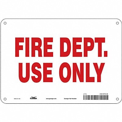 Safety Sign 7 in x 10 in Aluminum